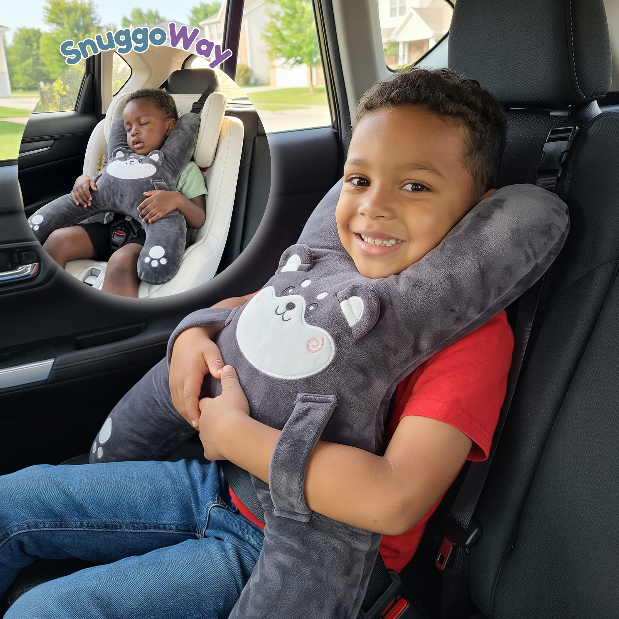 SnuggoWay Kids Car Pillow
