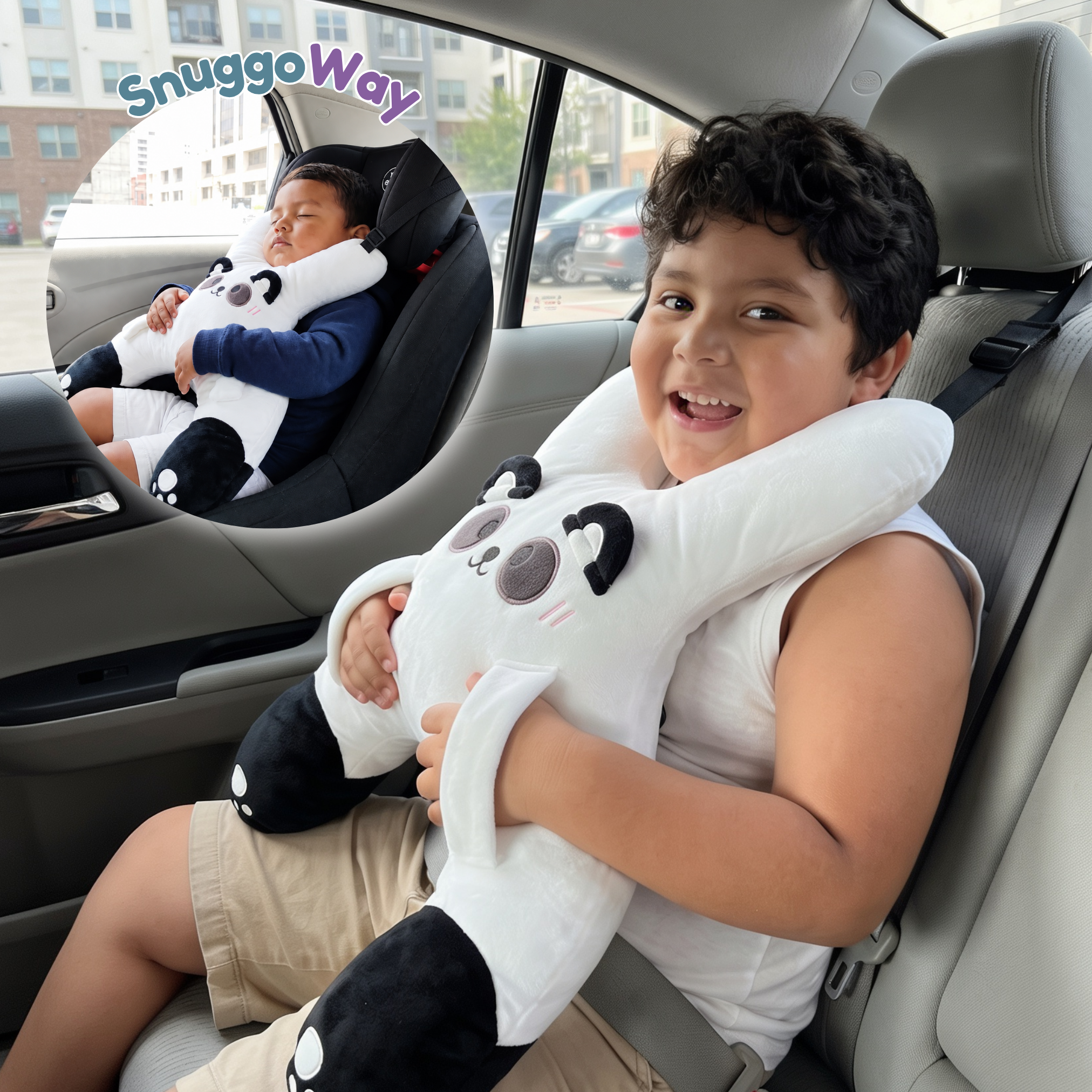 SnuggoWay Kids Car Pillow