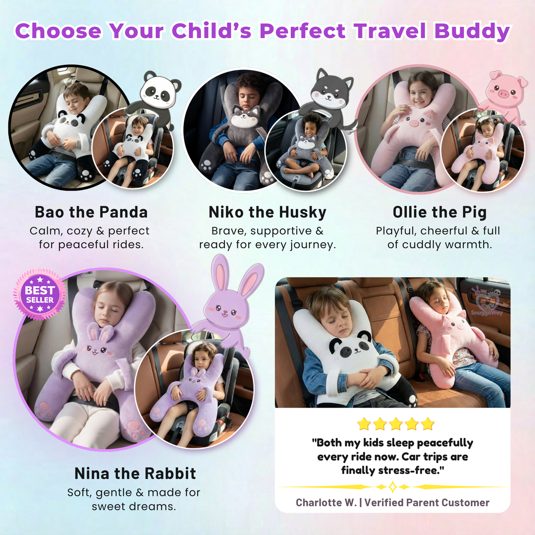 SnuggoWay™ Kids Car Pillow