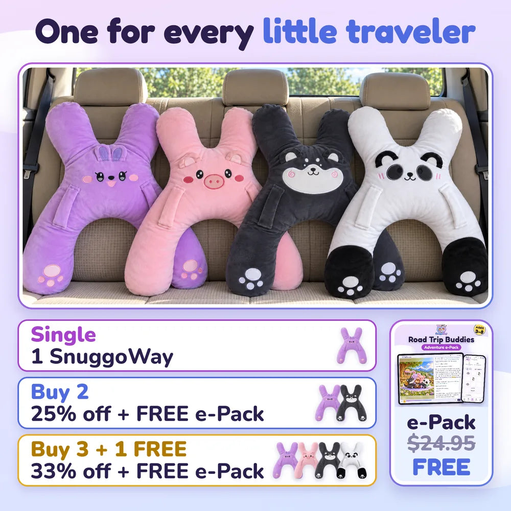 One for every little traveler: Buy 2 save 25%, Buy 3 get the 4th free, plus the free e-Pack