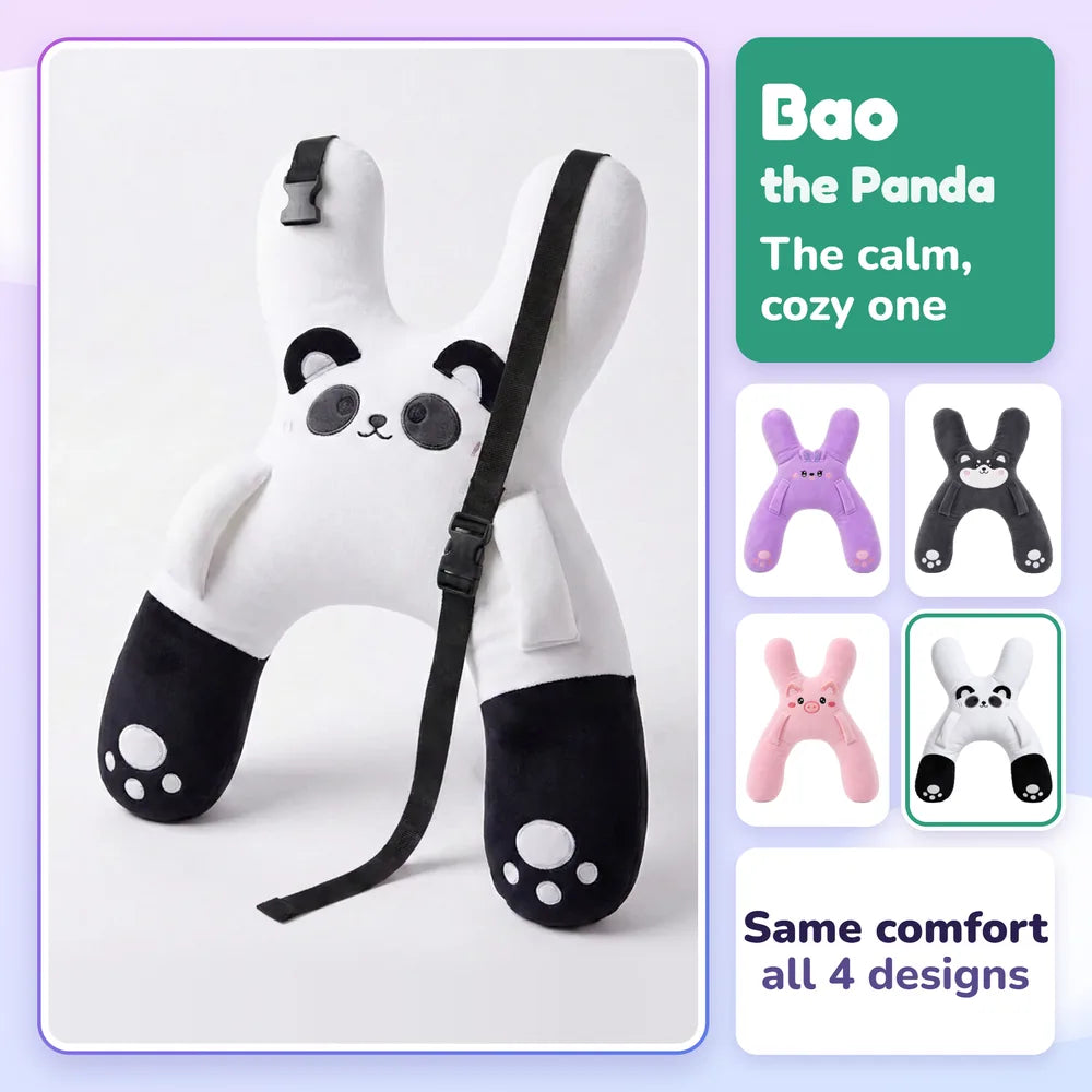 Bao the Panda SnuggoWay, the calm, cozy one: same comfort in all 4 designs